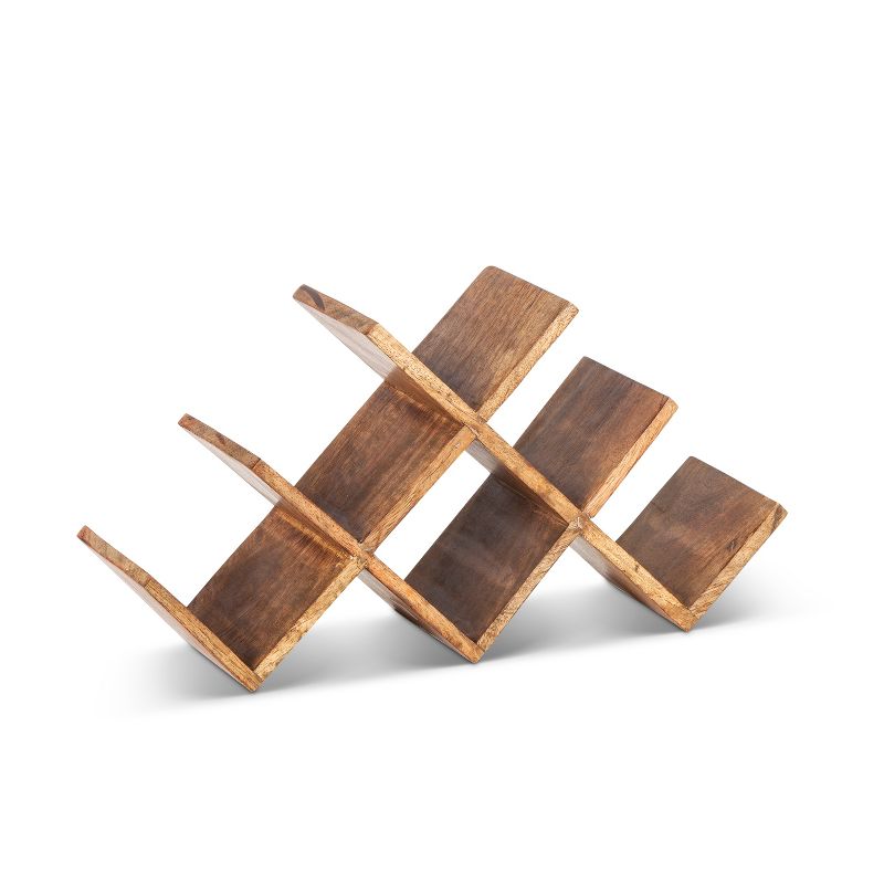 Lone Elm Studios 6 Bottle Mango Wood Tabletop Wine Rack