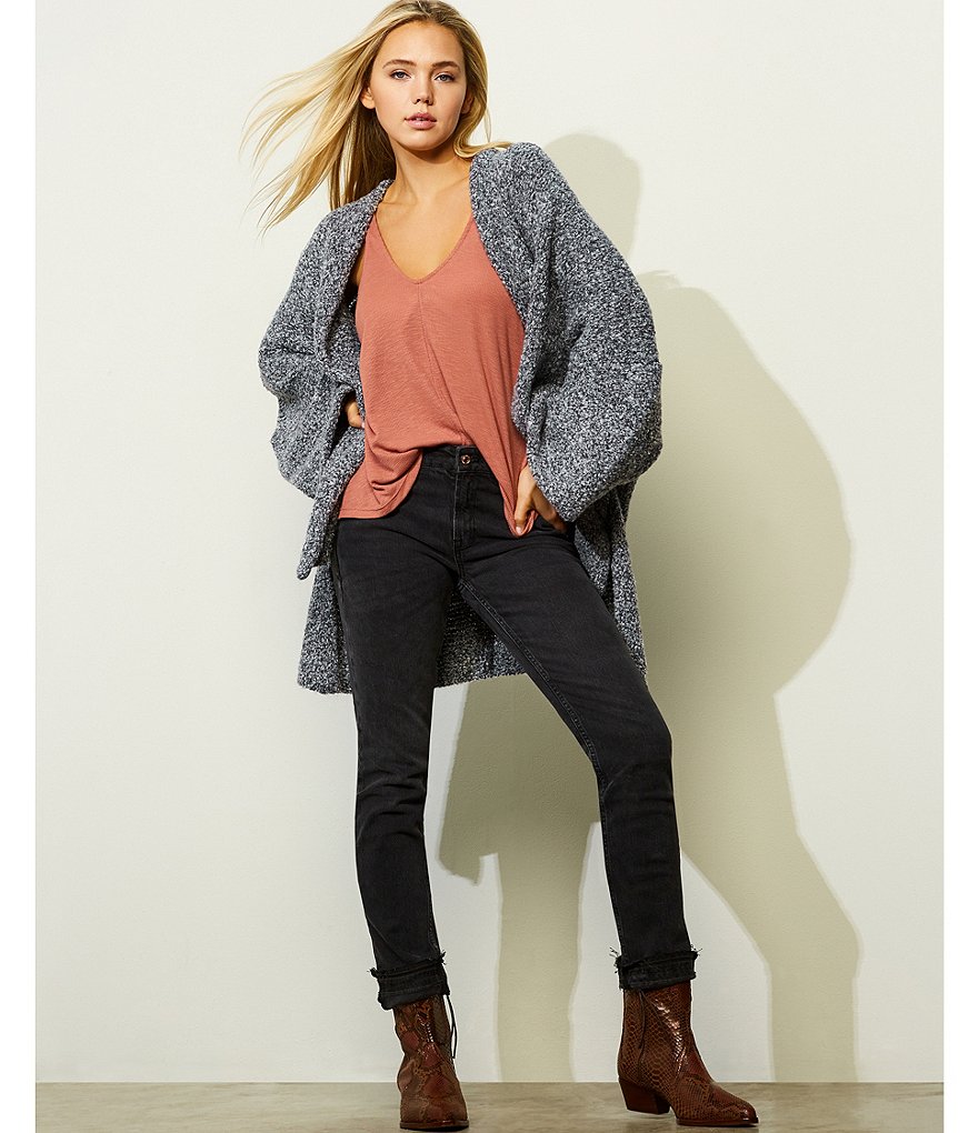 Free People Cuffed Slim Boyfriend Jeans