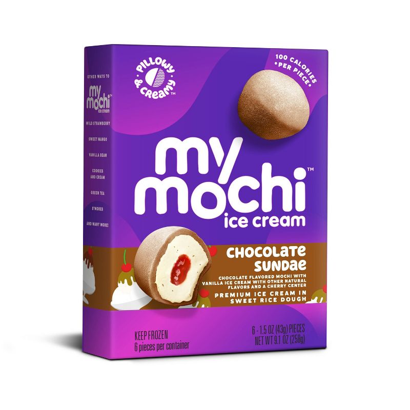 My/Mochi Third Layer Chocolate Sundae Ice Cream - 6pk