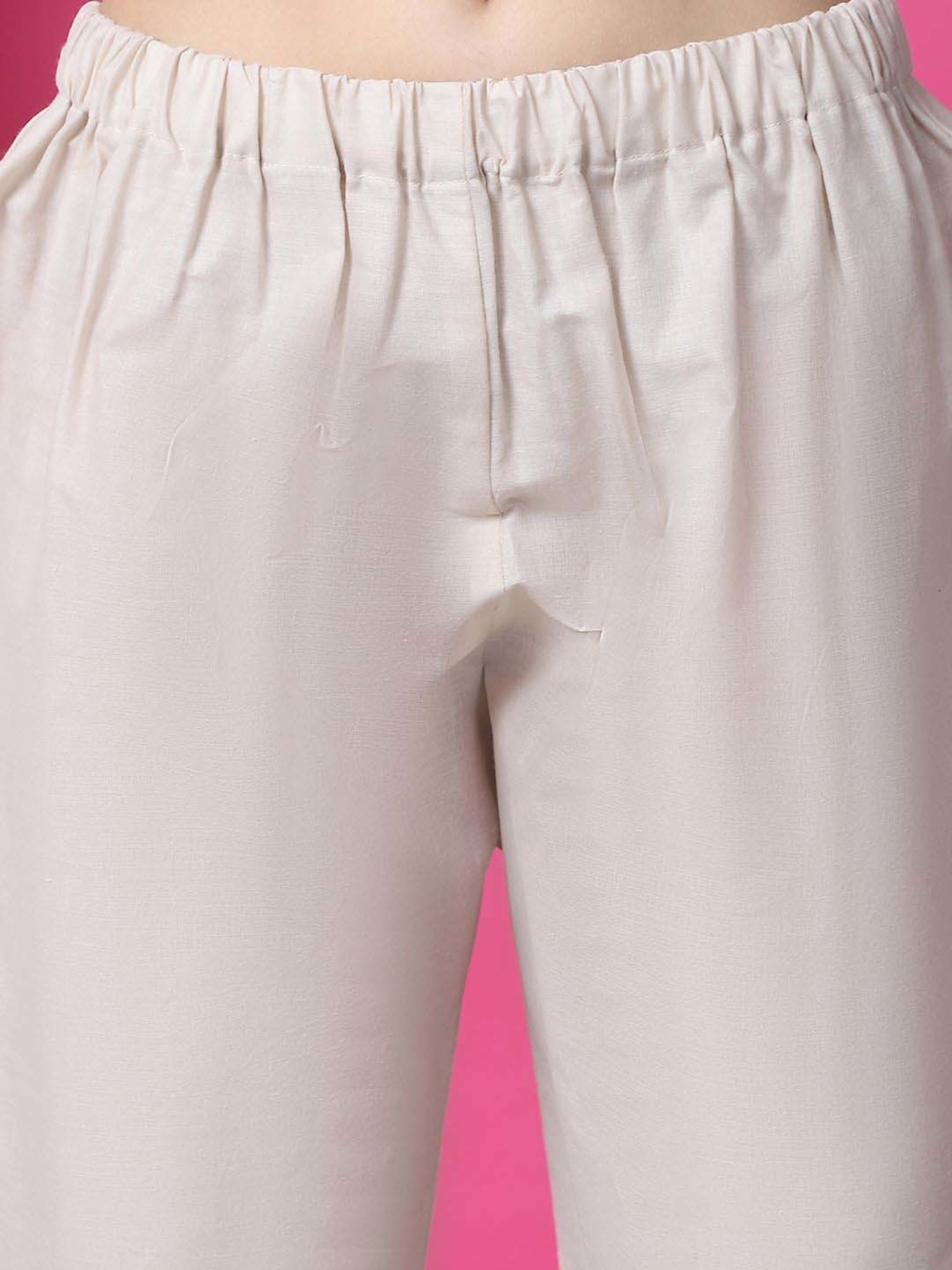 Stylee LIFESTYLE Pink & Blue Cotton Printed Unstitched Dress Material