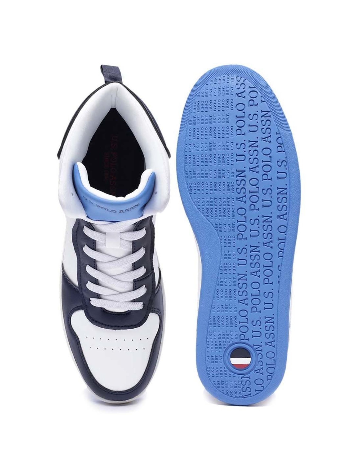 U.S. Polo Assn. Men's ROWAN Blue Ankle High Sneakers