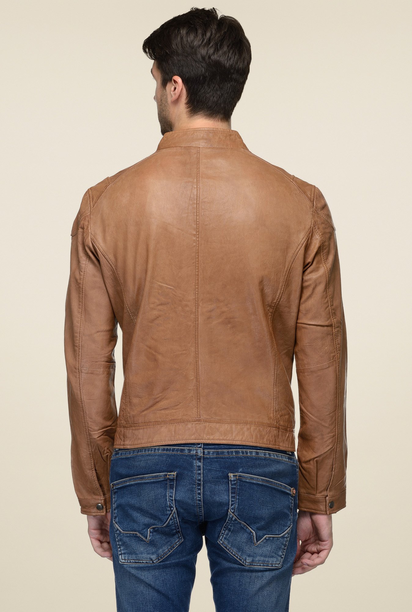 Teakwood Tan Full Sleeves Jacket