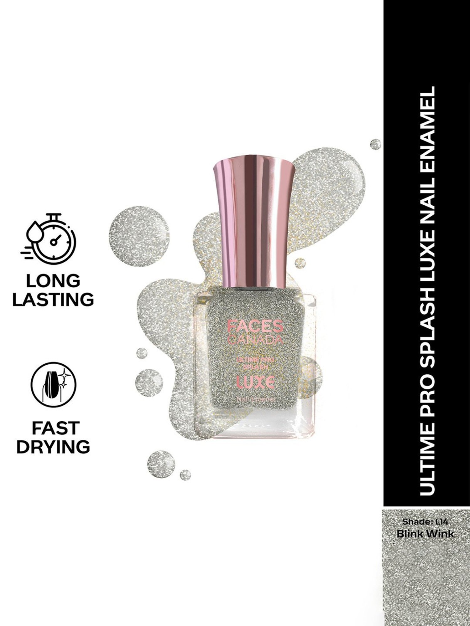FACES CANADA Ultime Pro Splash Luxe Nail Enamel Blink Wink L14 - 12 ml