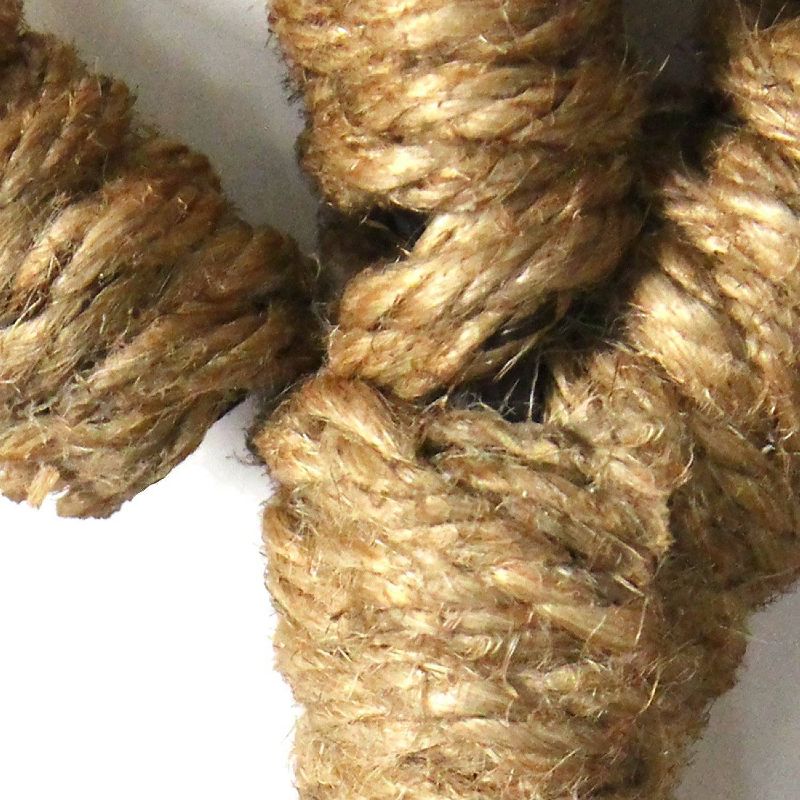 31.75" x 12" Rope Beach Sign Brown - Stratton Home Décor