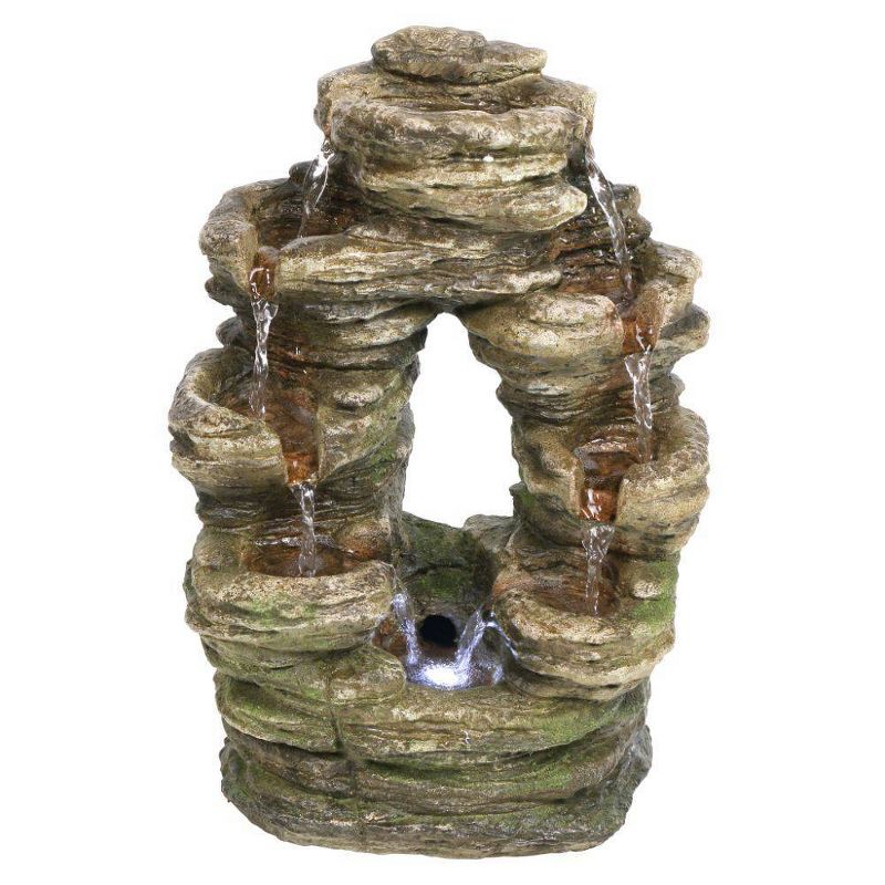 Horseshoe Bend Illuminated Garden Fountain - Acorn Hollow
