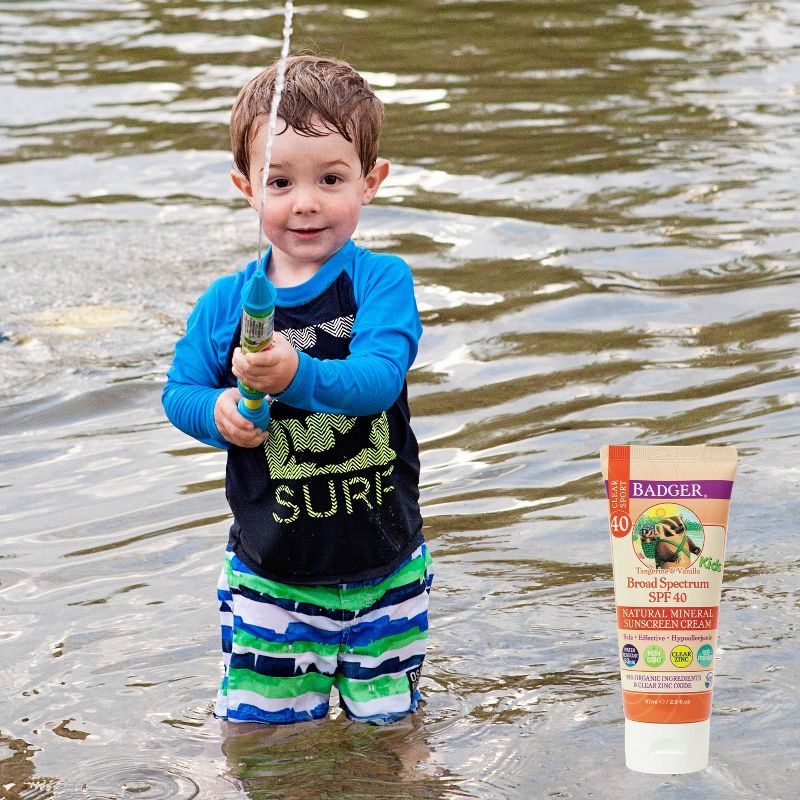 Badger Mineral Kids Sunscreen Cream - SPF 40 - 2.9 fl.oz