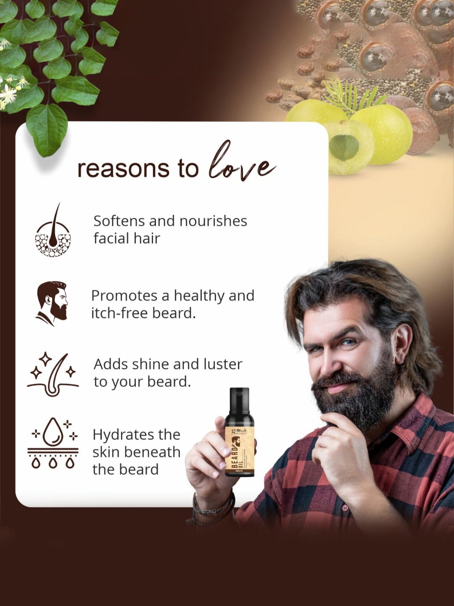 Globus Naturals Beard Oil - 50 ml