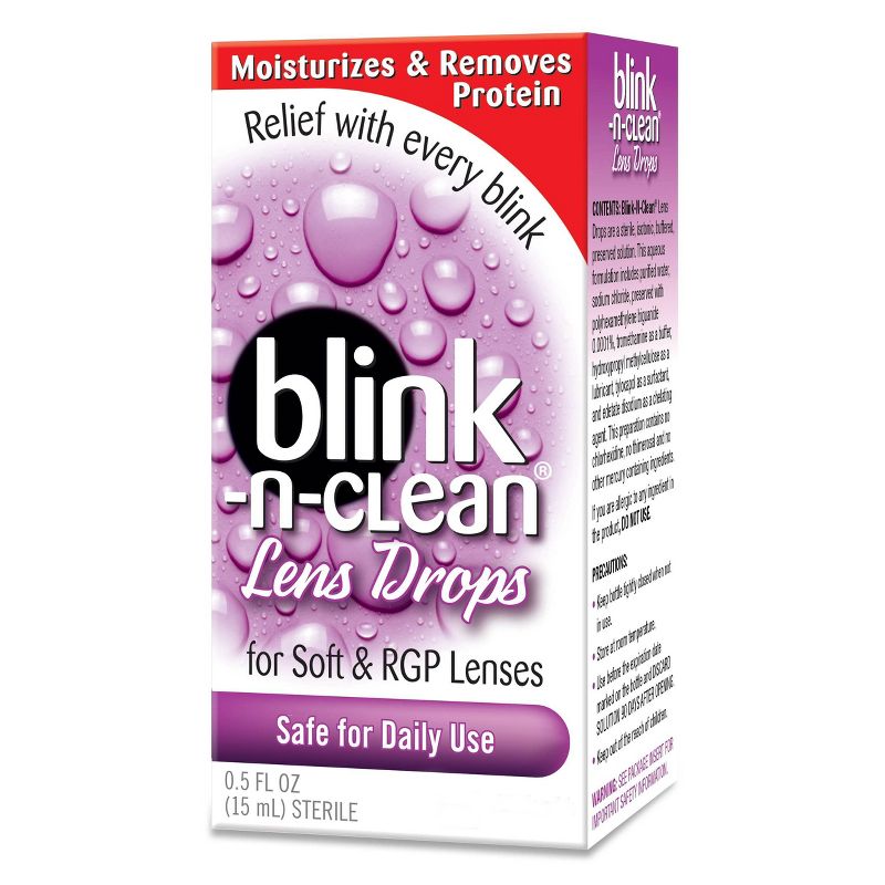 Blink N Clean Daily Use Lens Drops - 0.5oz