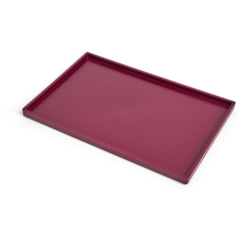 TRU RED Slim Stackable Plastic Tray, Purple TR55267 