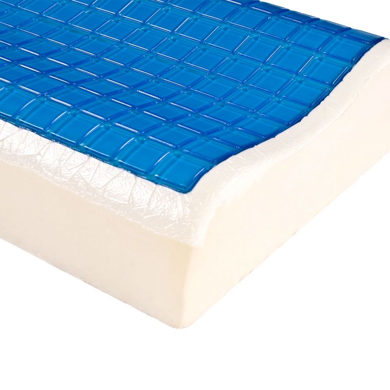 Contour Comfort Gel Memory Foam Pillow White - Bluestone