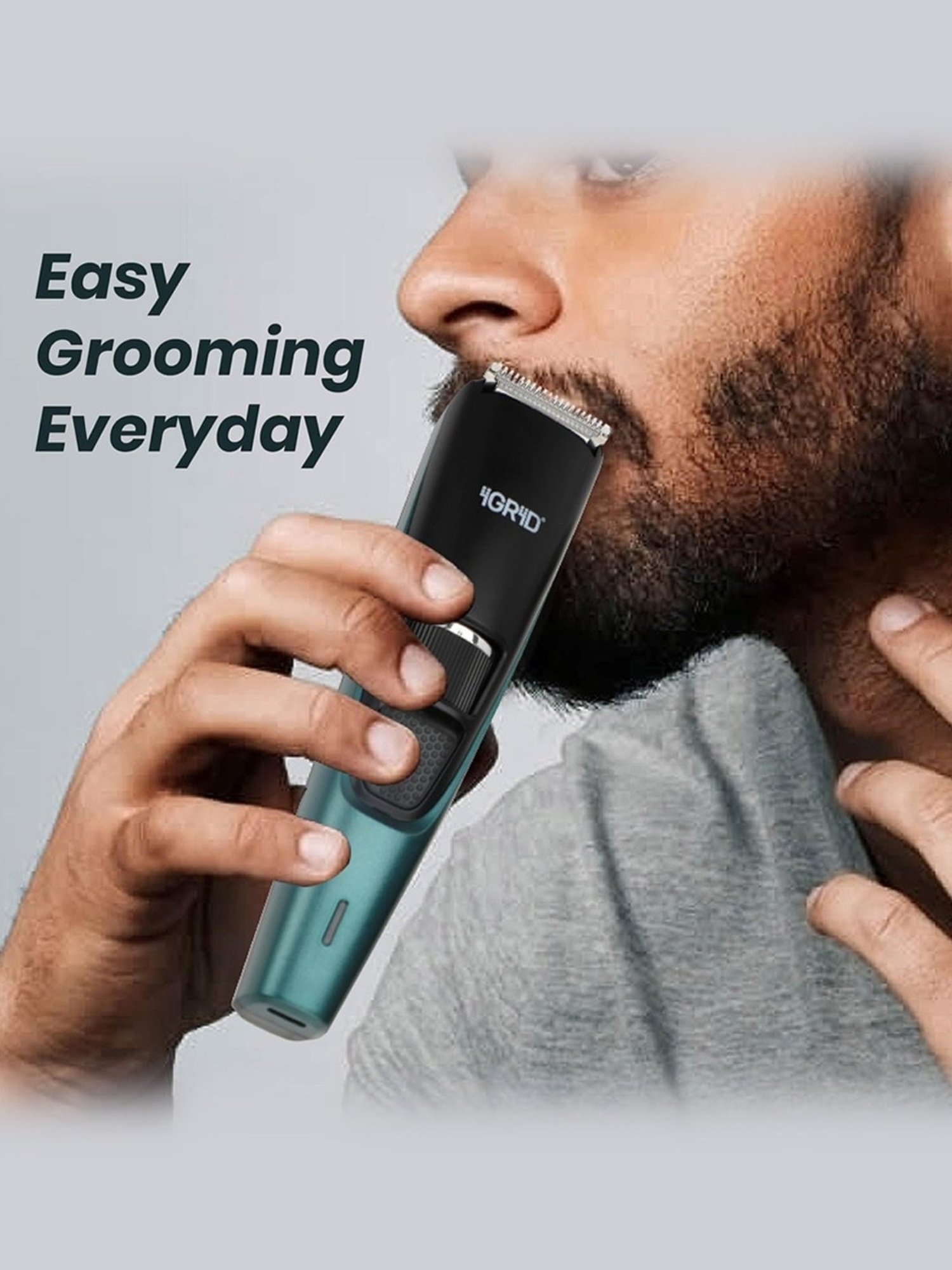 iGRiD IG4011 Beard & Hair Trimmer for Men with 600 mAh Rechargeable Battery & 90 Min Runtime