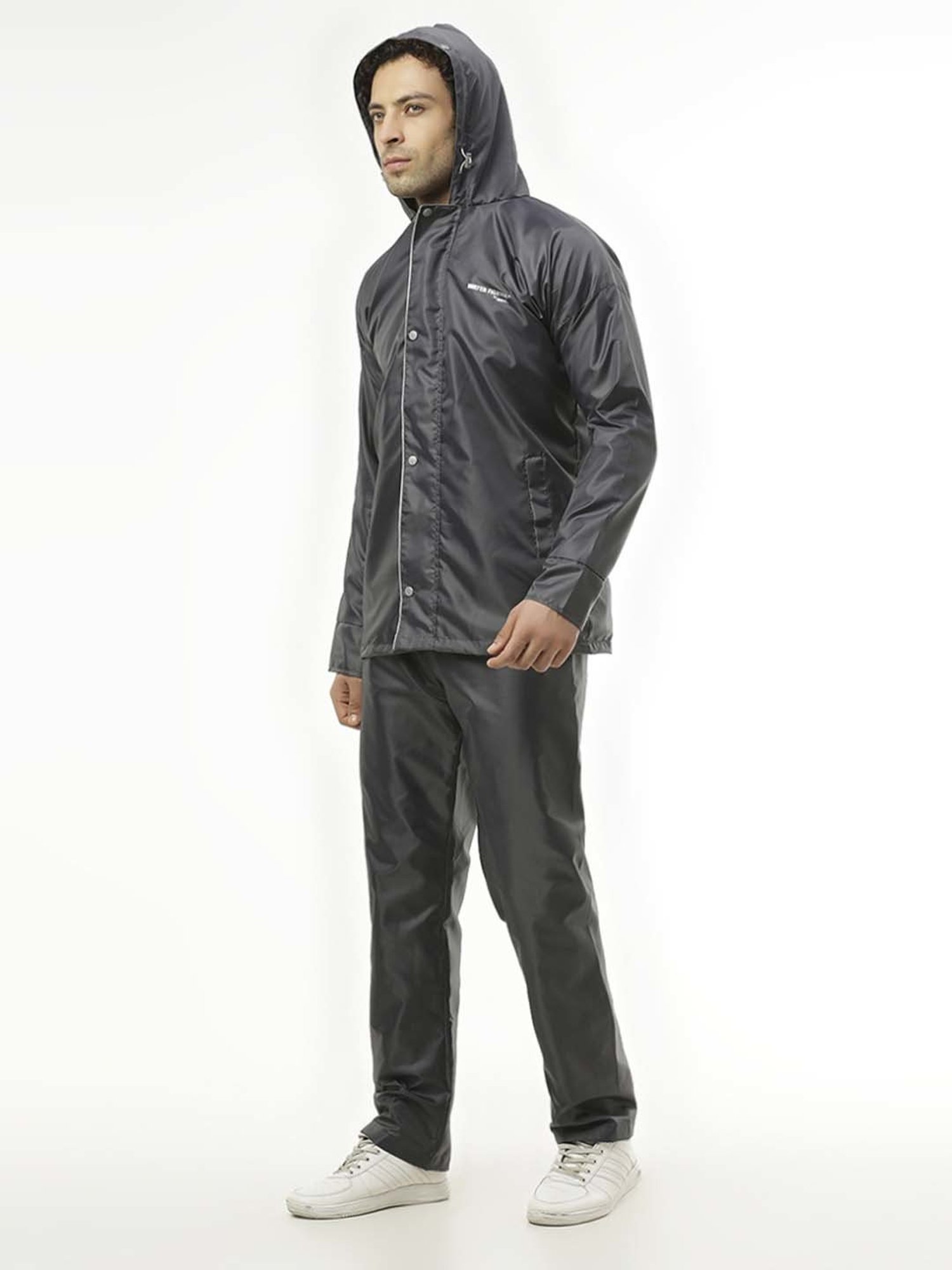 Zeel Grey Raincoat Set