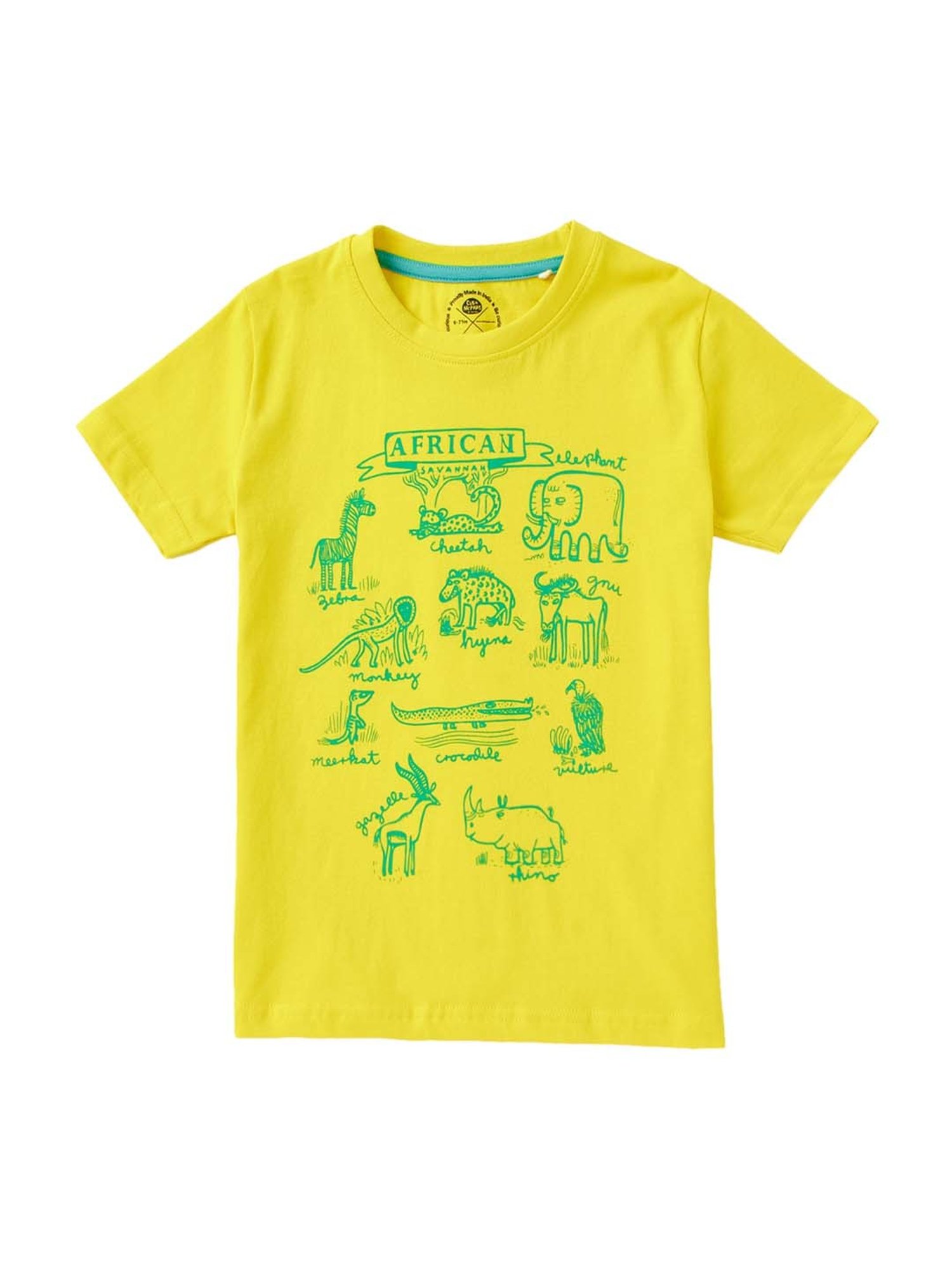 Cub McPaws Kids Multicolor Cotton Printed T-Shirt (Pack of 3)