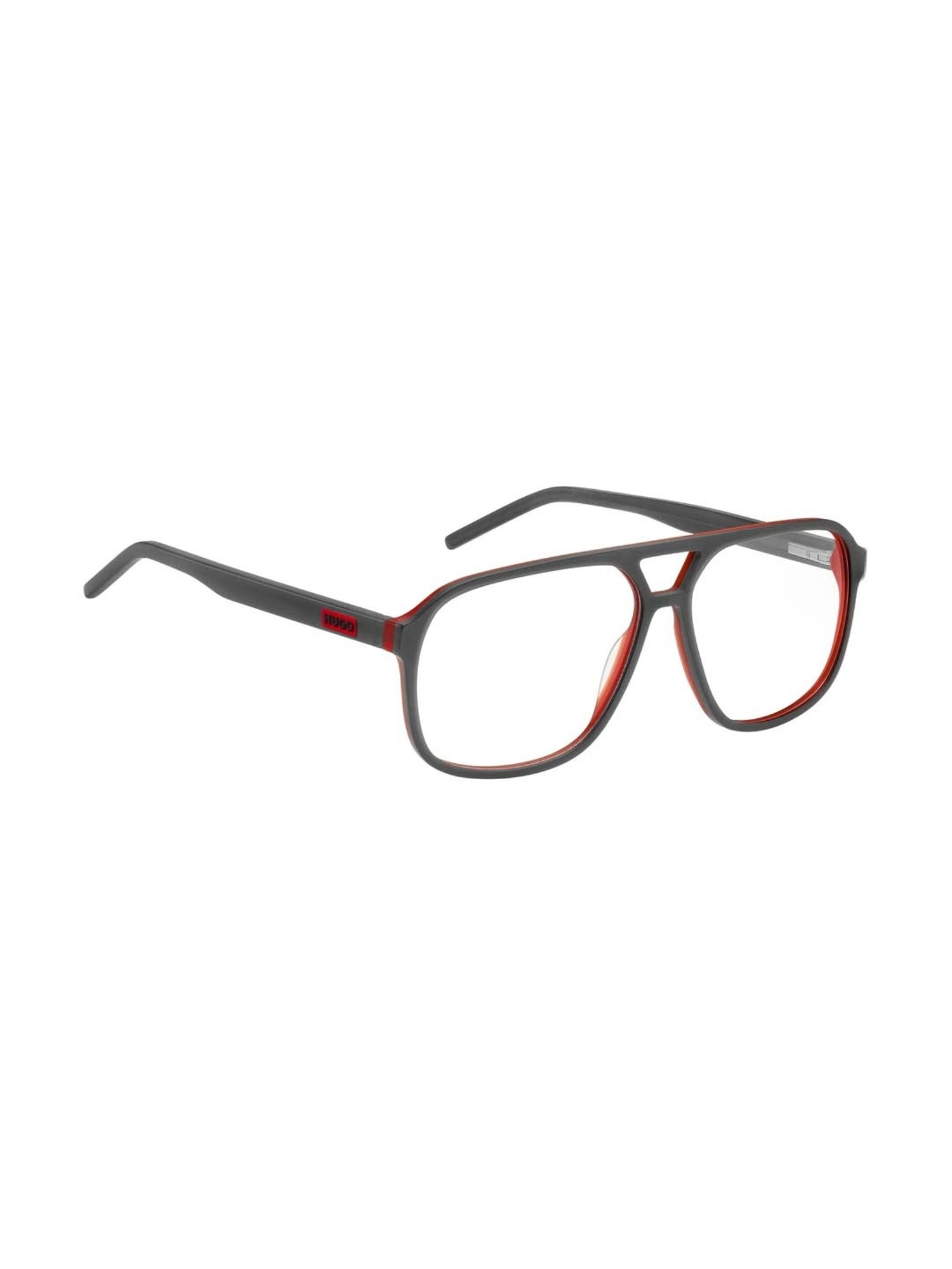 HUGO Grey Square Eye Frames for Men