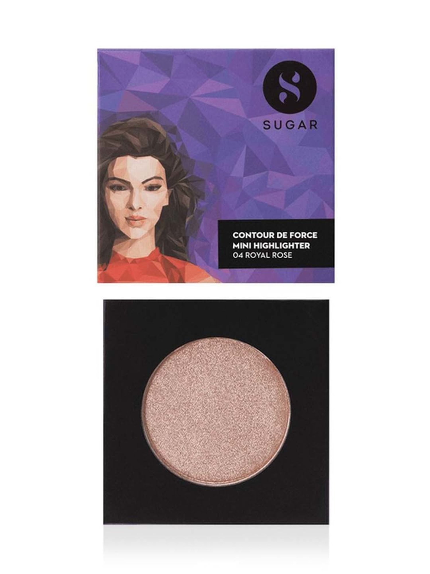 Sugar Cosmetics Contour De Force Mini Highlighter 04 Royal Rose - 4 gm