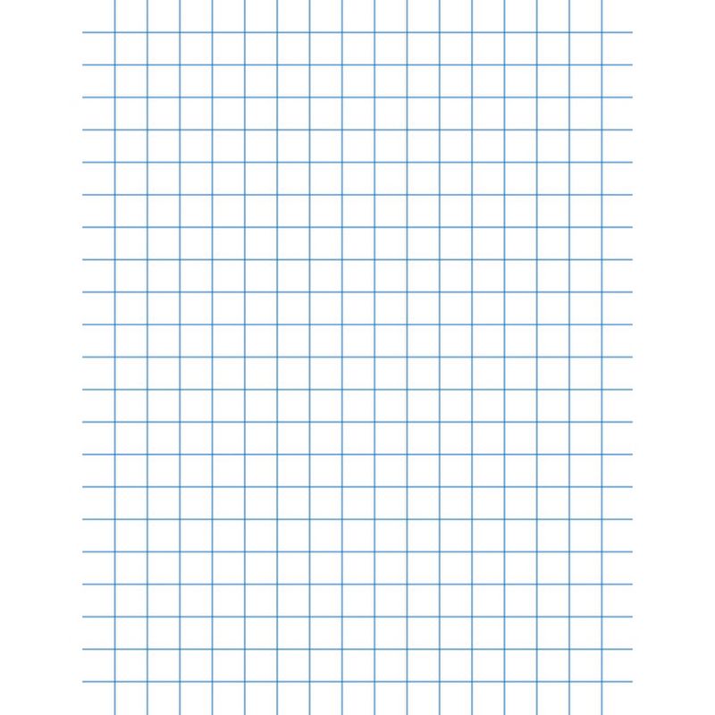 School Smart Graph Paper, 8-1/2 x 11 Inches, 1/2 Inch Rule, White, 500 Sheets