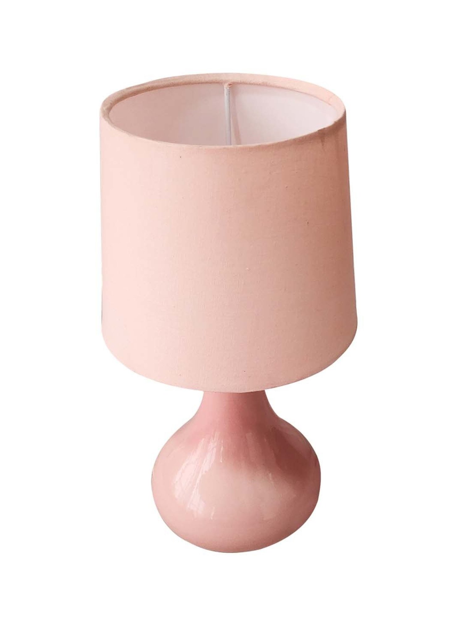 Homesake Pink Ceramic Modern Classic Bedside Desk Farmhouse Table Lamp
