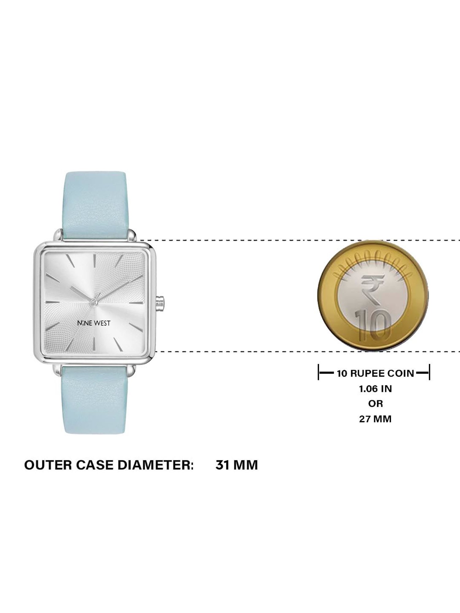 Nine West NW-2671SVLB Analog Watch for Women