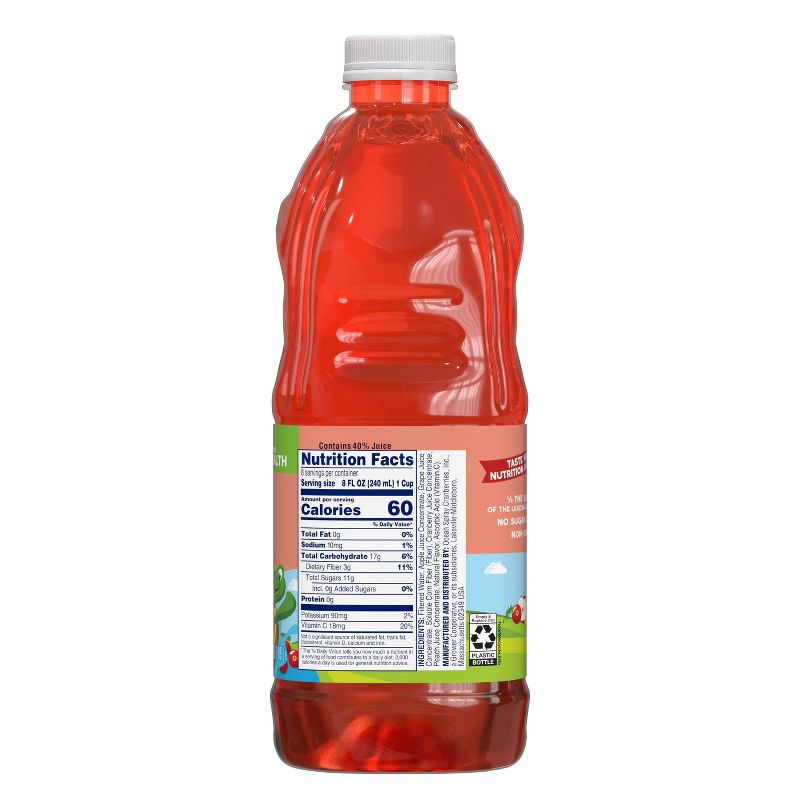 Ocean Spray Growing Goodness Cran Apple Peach Juice Drink - 64 fl oz Bottle