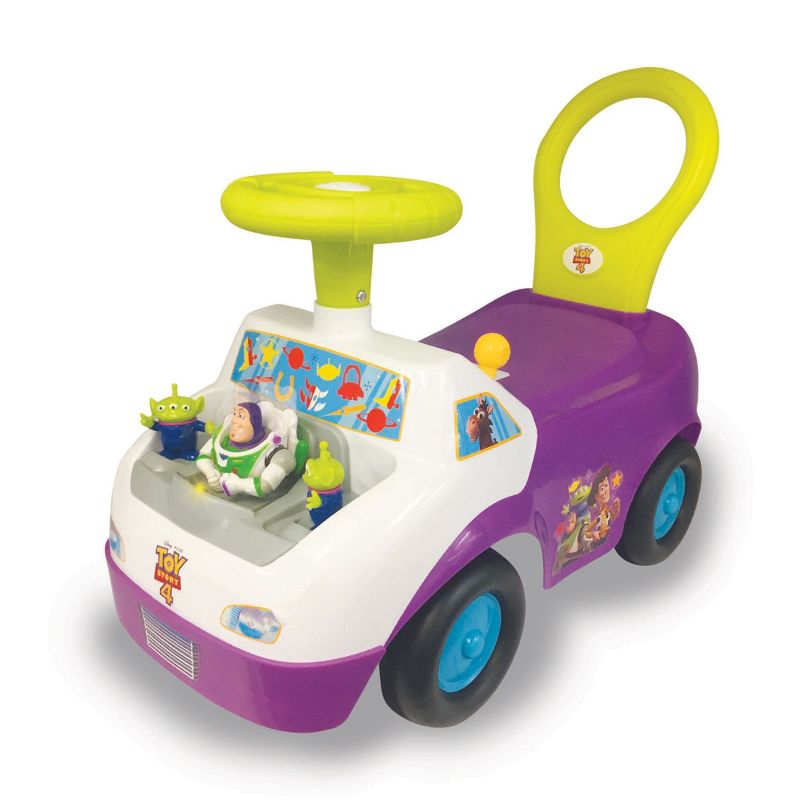 Kiddieland KDL-058743 Toy Story 4 Buzz Lightyear Arcade Activity Ride On Car Toy