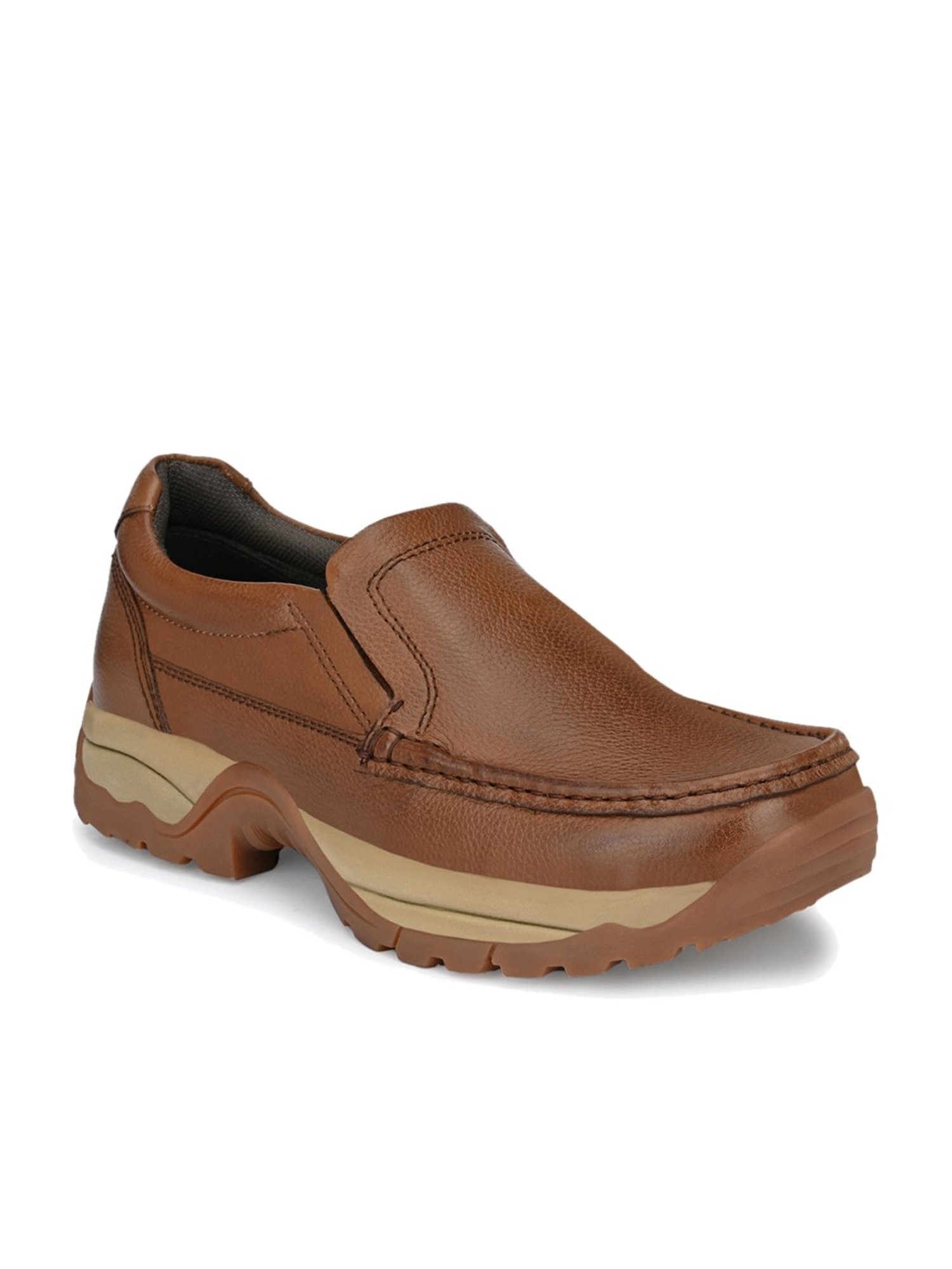 Carlo Romano Men's Camel Casual Slip-Ons