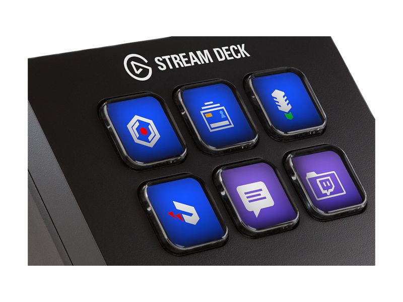 Elgato Stream Deck Mini - Live Content Creation Controller 6 Customizable LCD Keys Windows 10 macOS 10.13 Later
