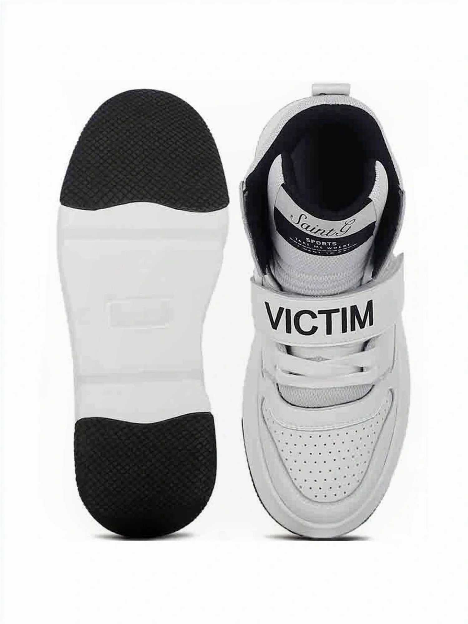 Saint G Women's Venetia White Ankle High Sneakers