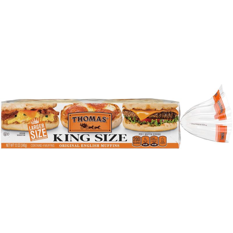 Thomas King Size English Muffins - 12oz