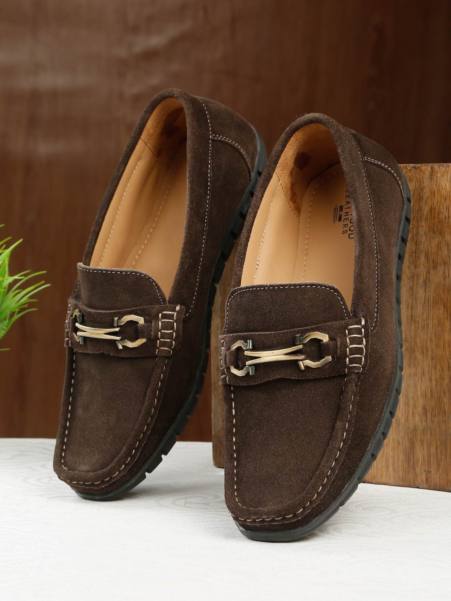Teakwood Leathers Men's Brown Casual Loafers