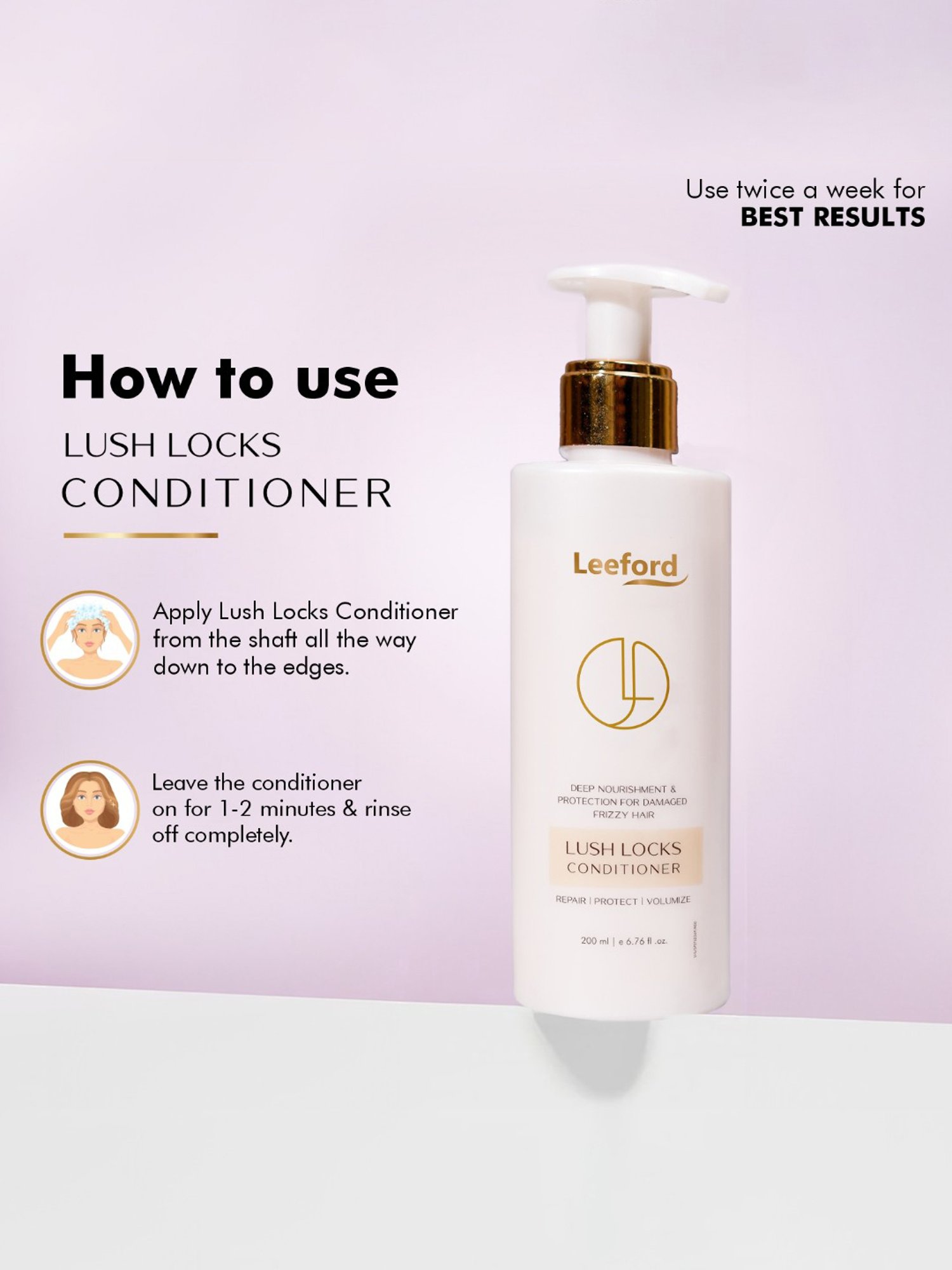 Leeford Lush Lock Hair Conditioner - 200 ml