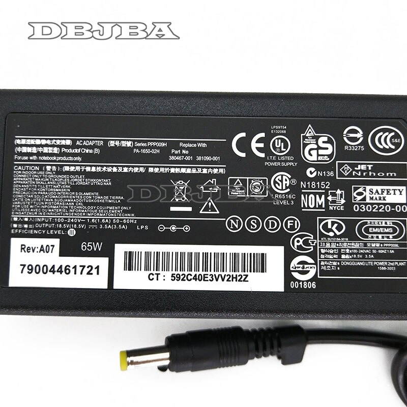 Laptop AC Adapter For HP Compaq 6720s G3000 supply Charger