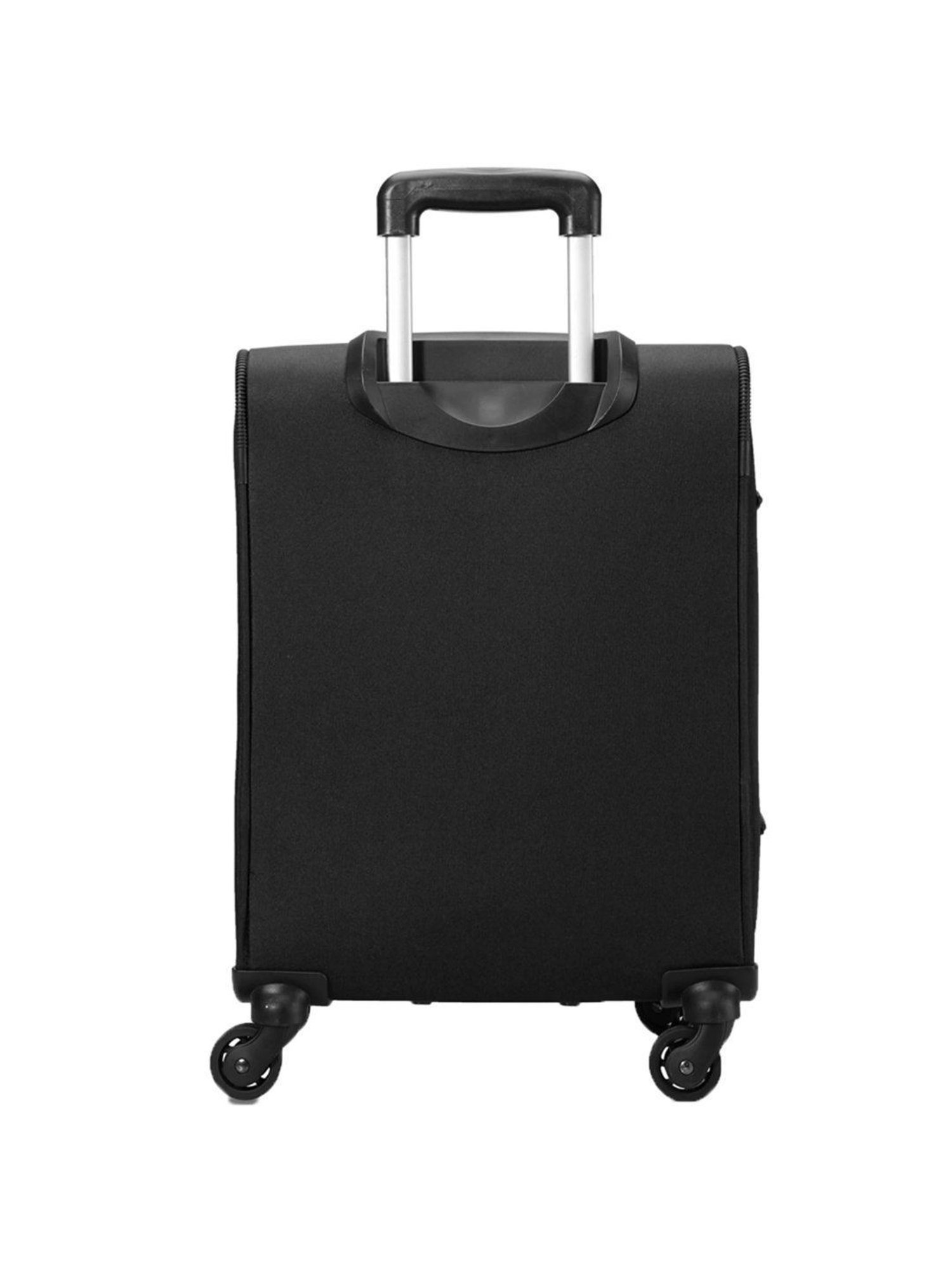 Carriall Black 4 Wheel Small Soft Cabin Trolley - 36 cm