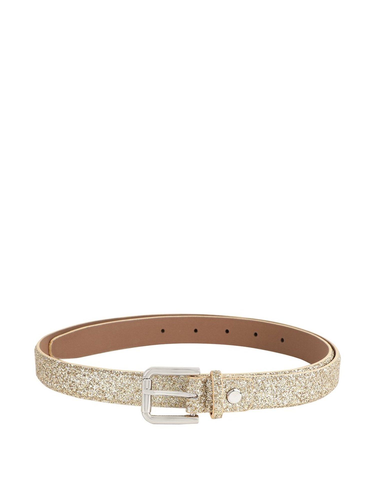 Alvaro Castagnino Gold Narrow Belt for Women