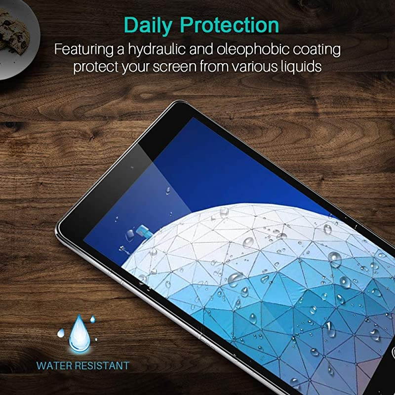 2 PACK  Screen Protector Compatible with iPad Air inch 105 2019 iPad Pro inch 105 iPad Air 3 Tempered Glass Bubble Free Case Friendly