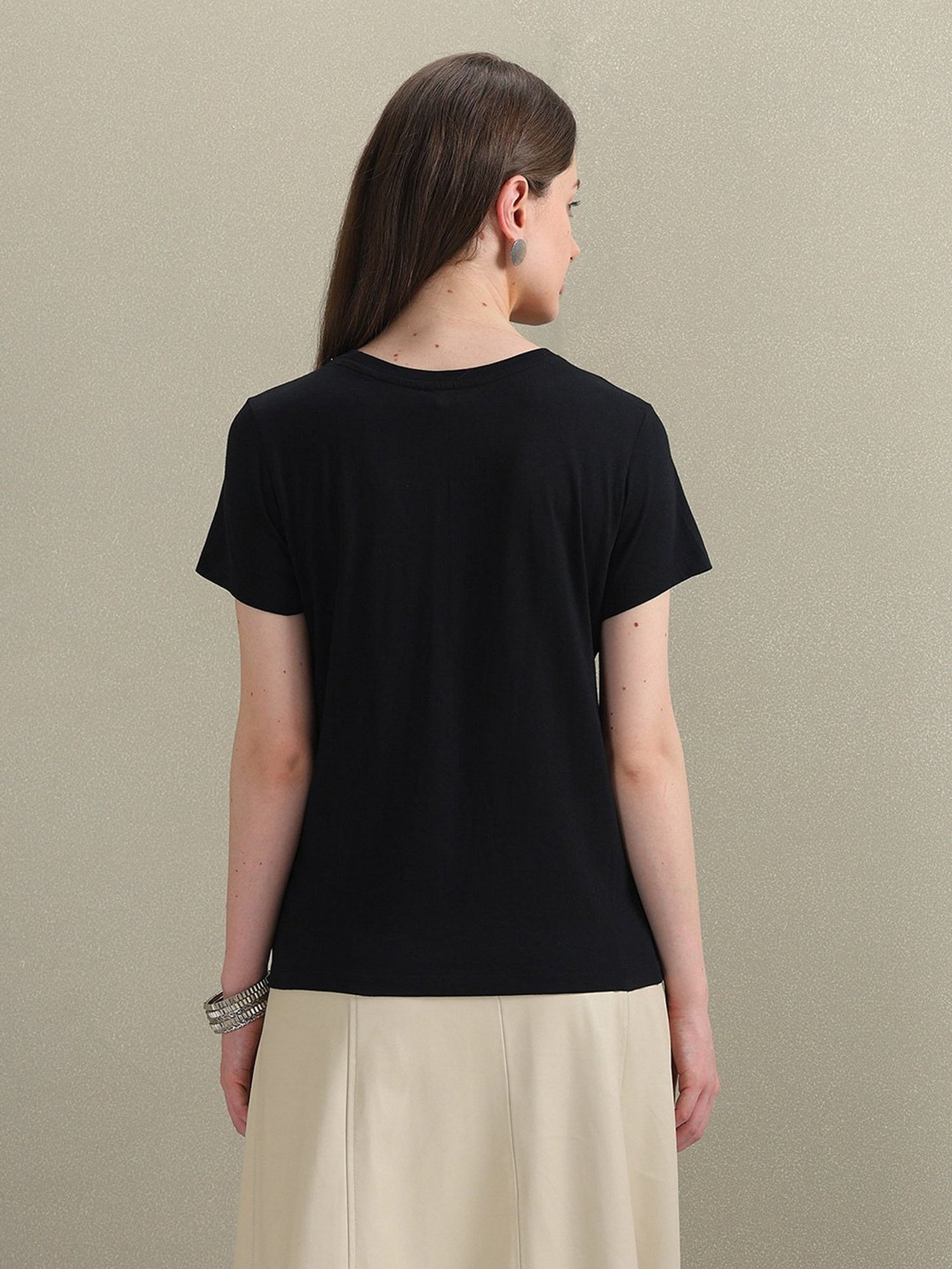 U.S. Polo Assn. Black Graphic Print T-Shirt