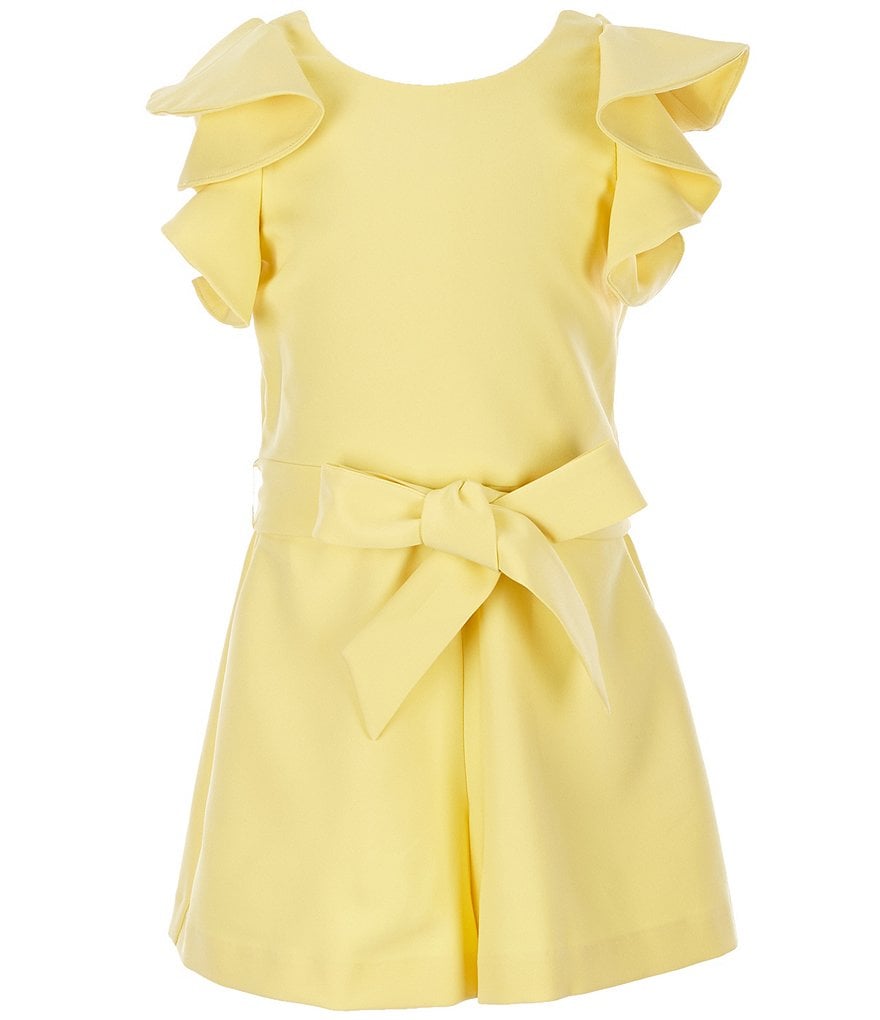 GB Girls Social Little Girls 2T-6X Ruffle-Sleeve Romper