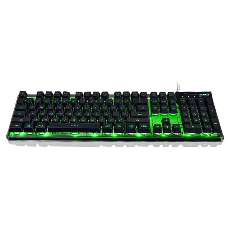 Original Ajazz AK6 Wired Membrane Keyboards With 3 Colorful Backlights With 19-keys Anti-ghosting Double-shot Molding Design