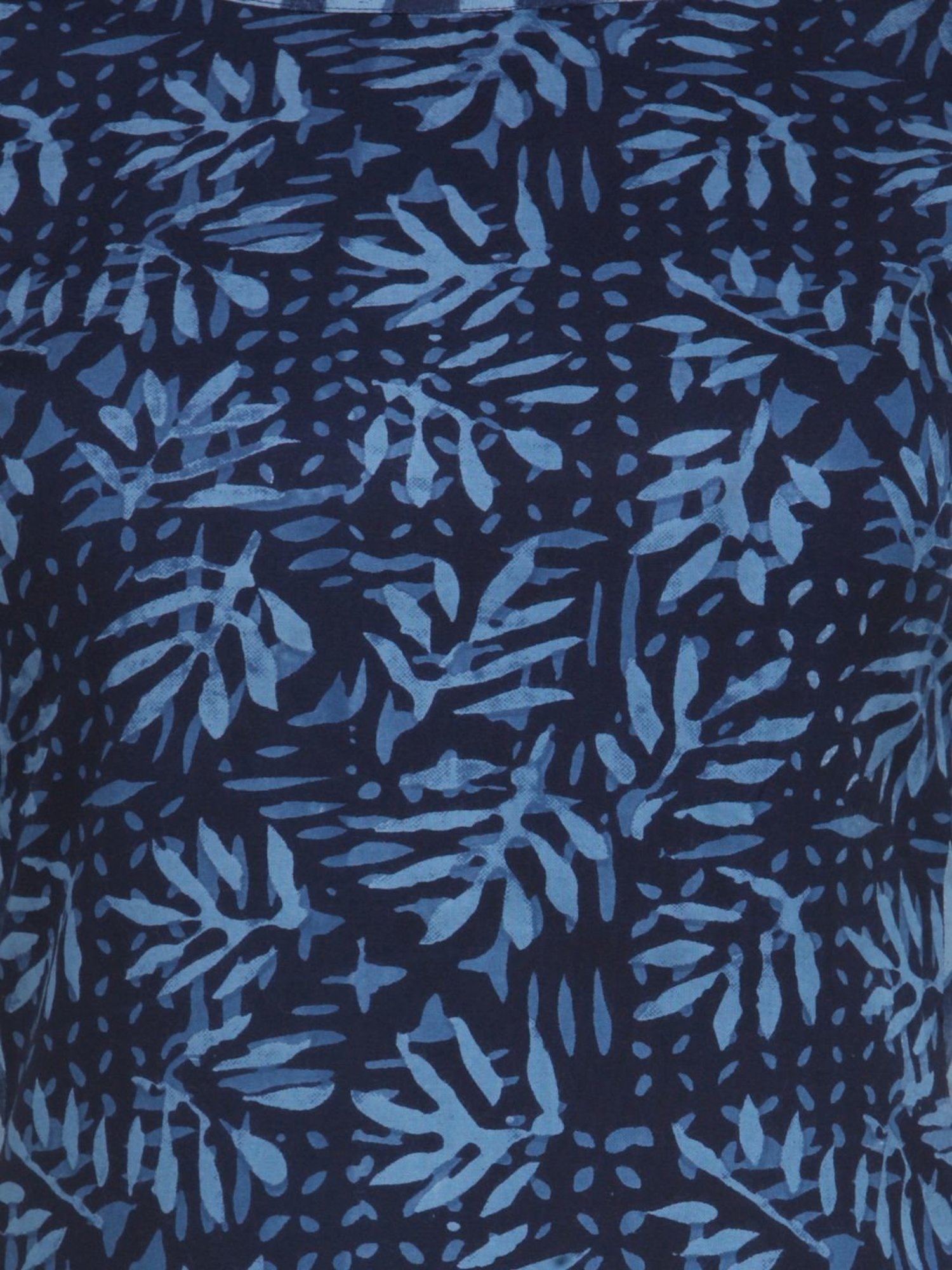 Indibelle Blue Printed A Line Kurta