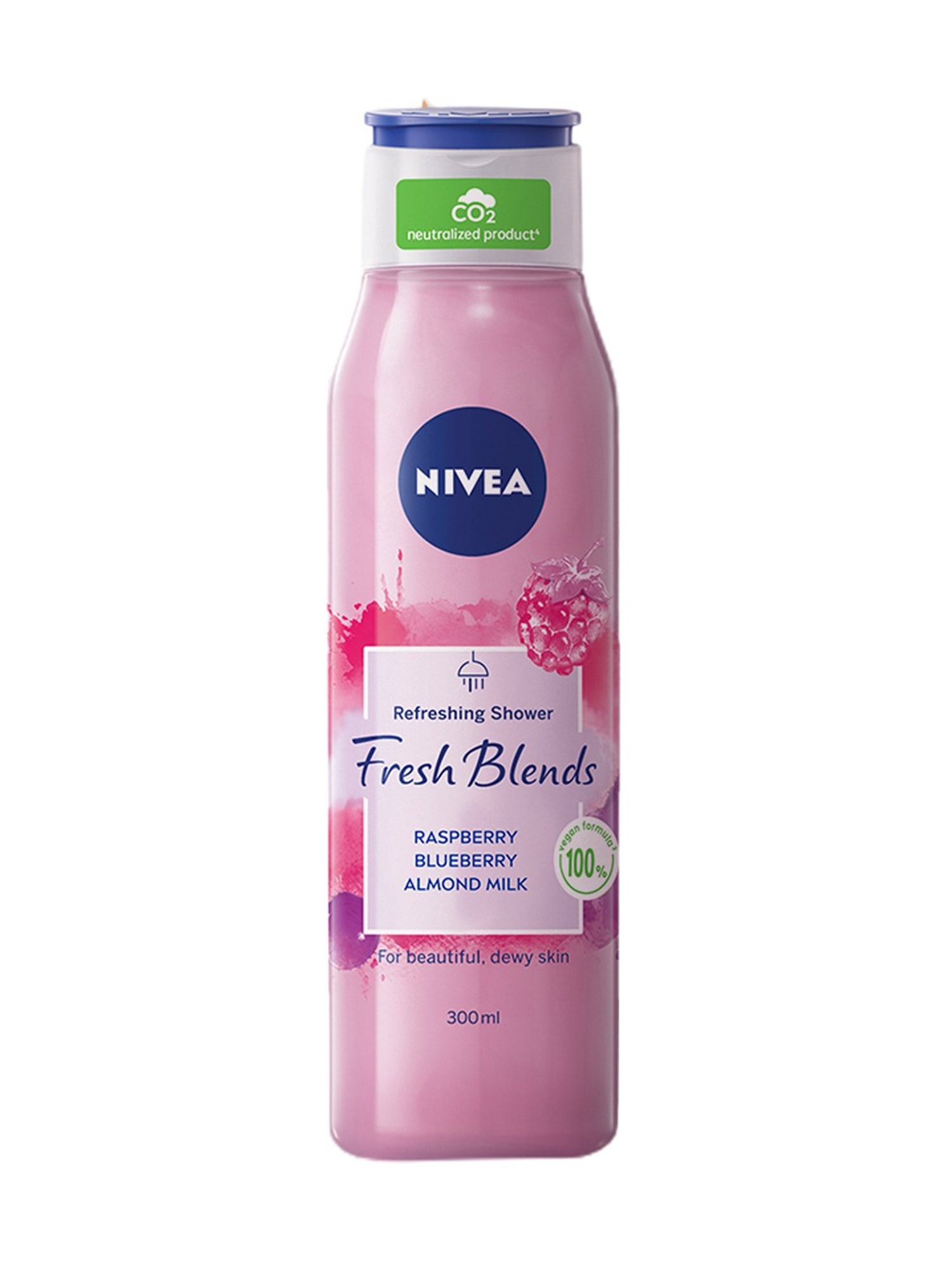 NIVEA Fresh Blends Raspberry, Blueberry & Almond Milk Shower Gel - 300 ml