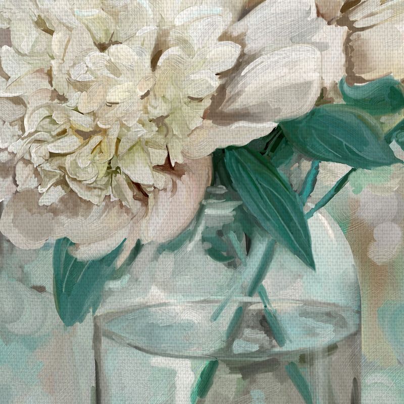 22"x28" Farmhouse Peonies I By Studio Arts Art On Canvas - Fine Art Canvas
