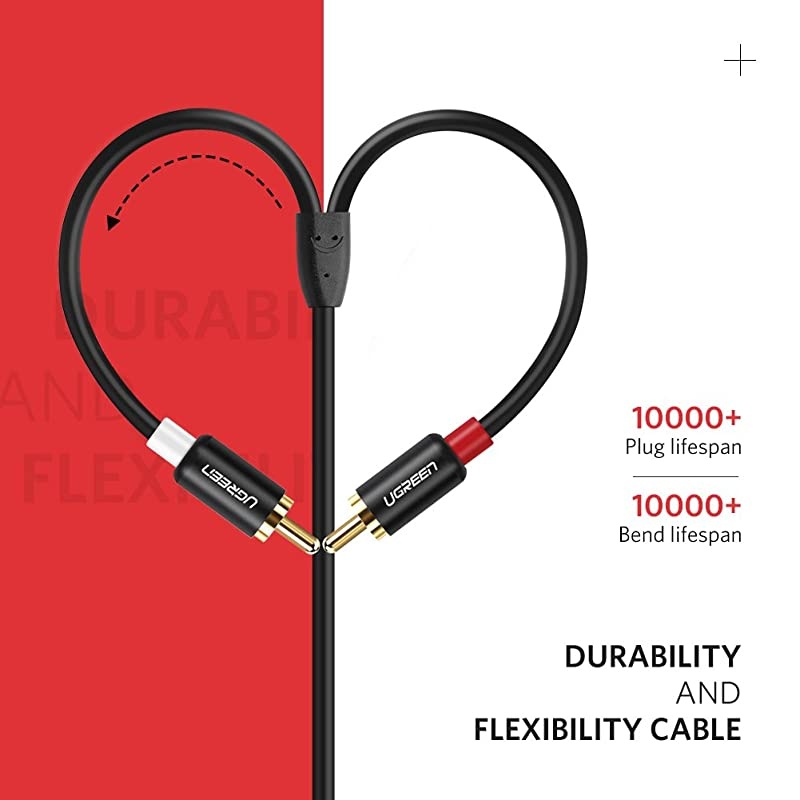 35mm Female to 2RCA Male Stereo Audio Cable Gold Plated for Smartphones MP3 Tablets Home Theater