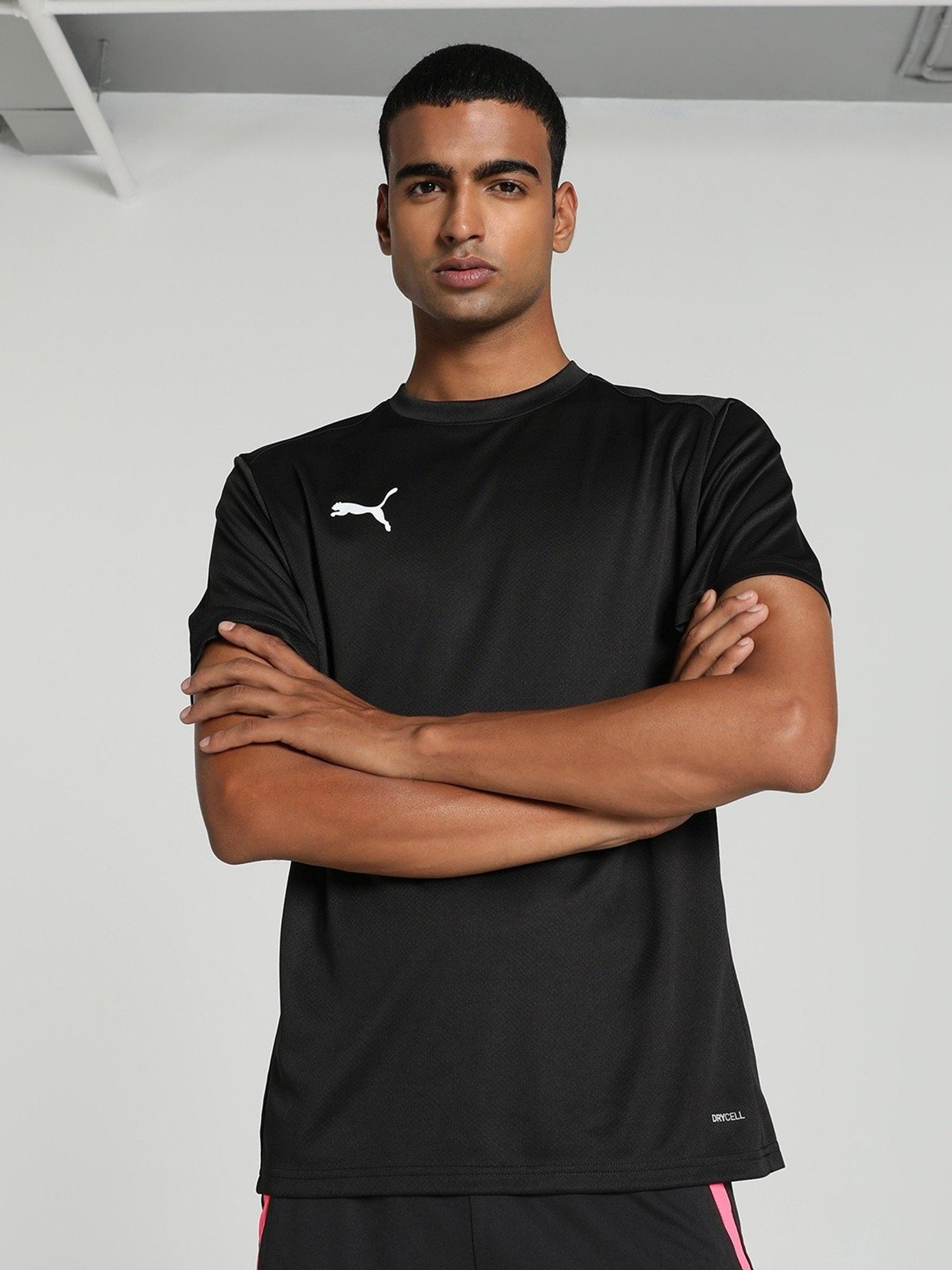 Puma teamGOAL Football Black Regular Fit Jersey