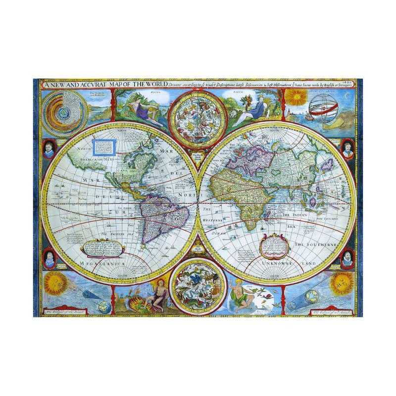 EuroGraphics Antique World Map Jigsaw Puzzle - 1000pc