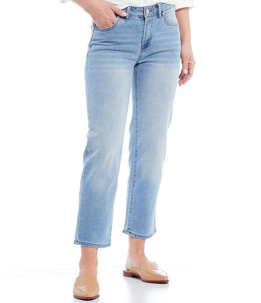 Gibson & Latimer Straight Leg Cropped Jeans
