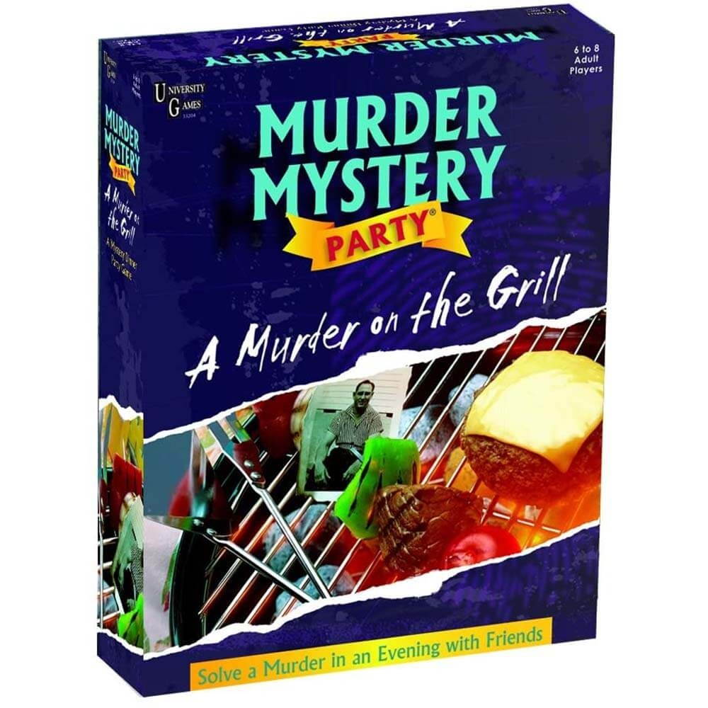 University Games MURDERMYSTGM Murder Mystery Party Games - A Murder on the Grill