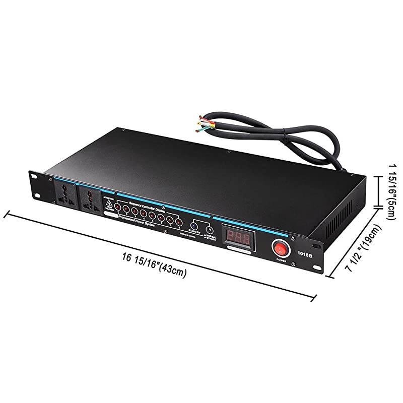 10 Outlets Gtype Rack Mountable 30 Amp Power Conditioner with LED Display