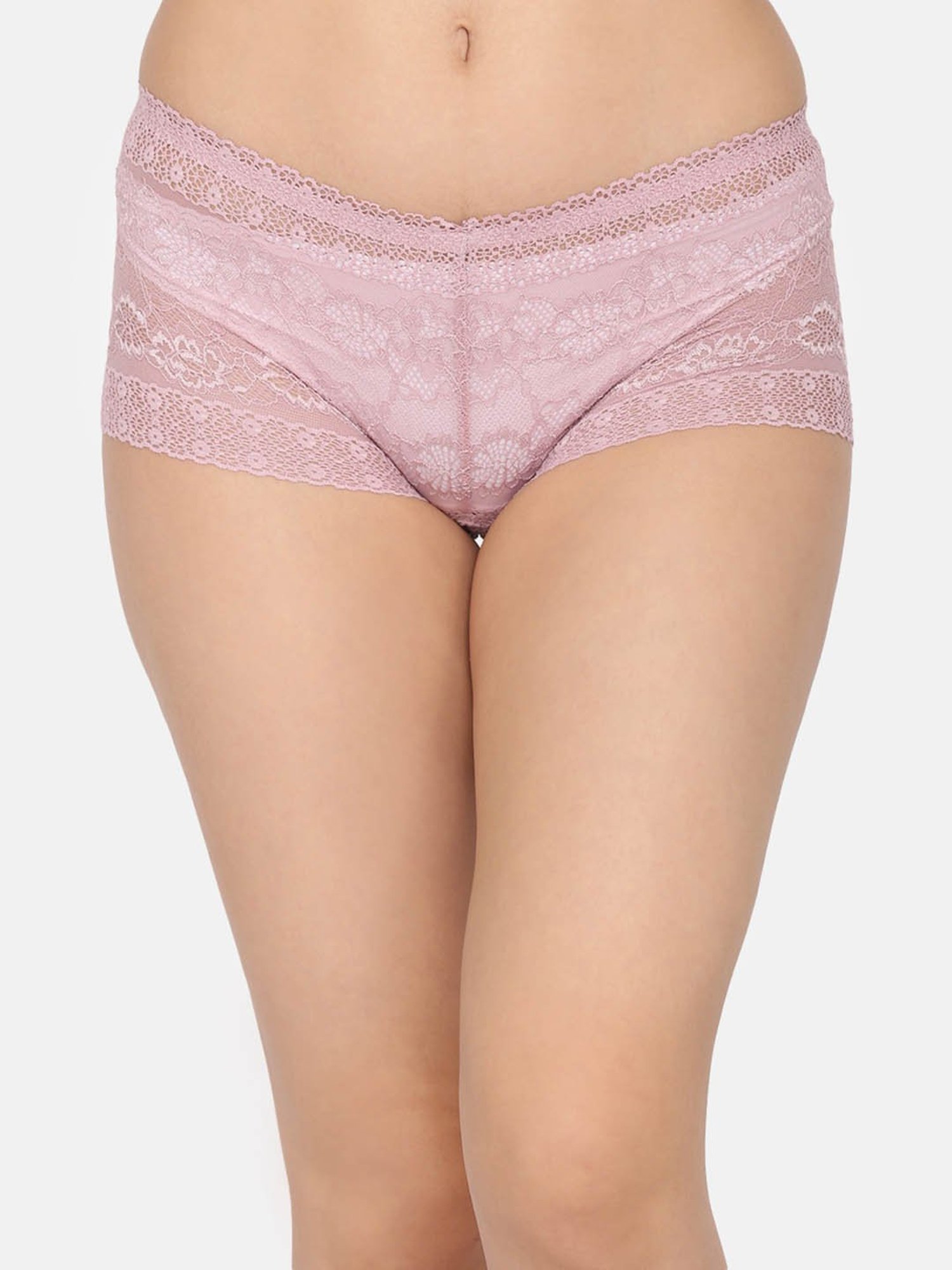 Da Intimo Peach Lace Boyshorts Panty