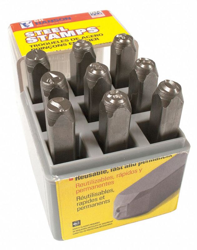 C.h. Hanson Number Set, 1/4", Steel  Steel  21440