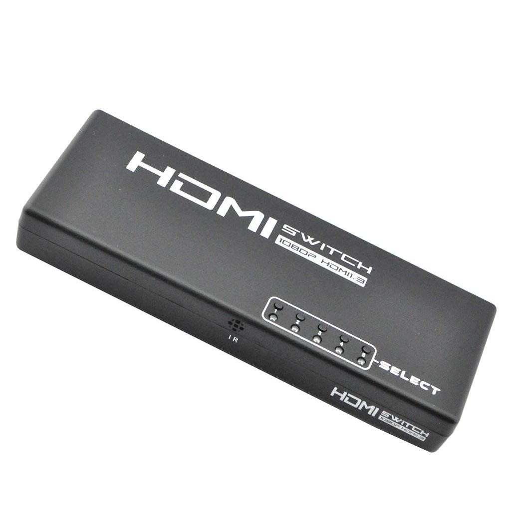 iKKEGOL 5 Port 1 x 5 HDMI Switch Switcher Selector Splitter Hub for HDTV PS3 w/IR Remote