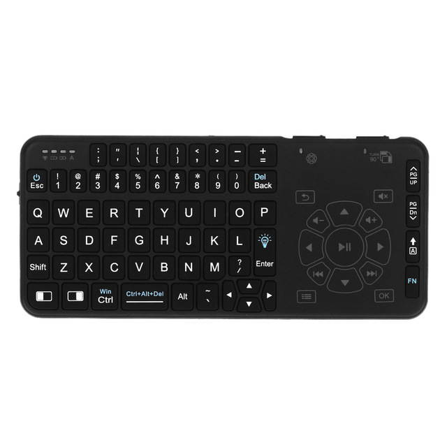 Rii Wireless Keyboard Handheld Multifunction Backlit Keyboard with Touchpad Trackpad Combo for Mac Desktop Laptop Andriod TV Box